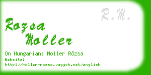 rozsa moller business card